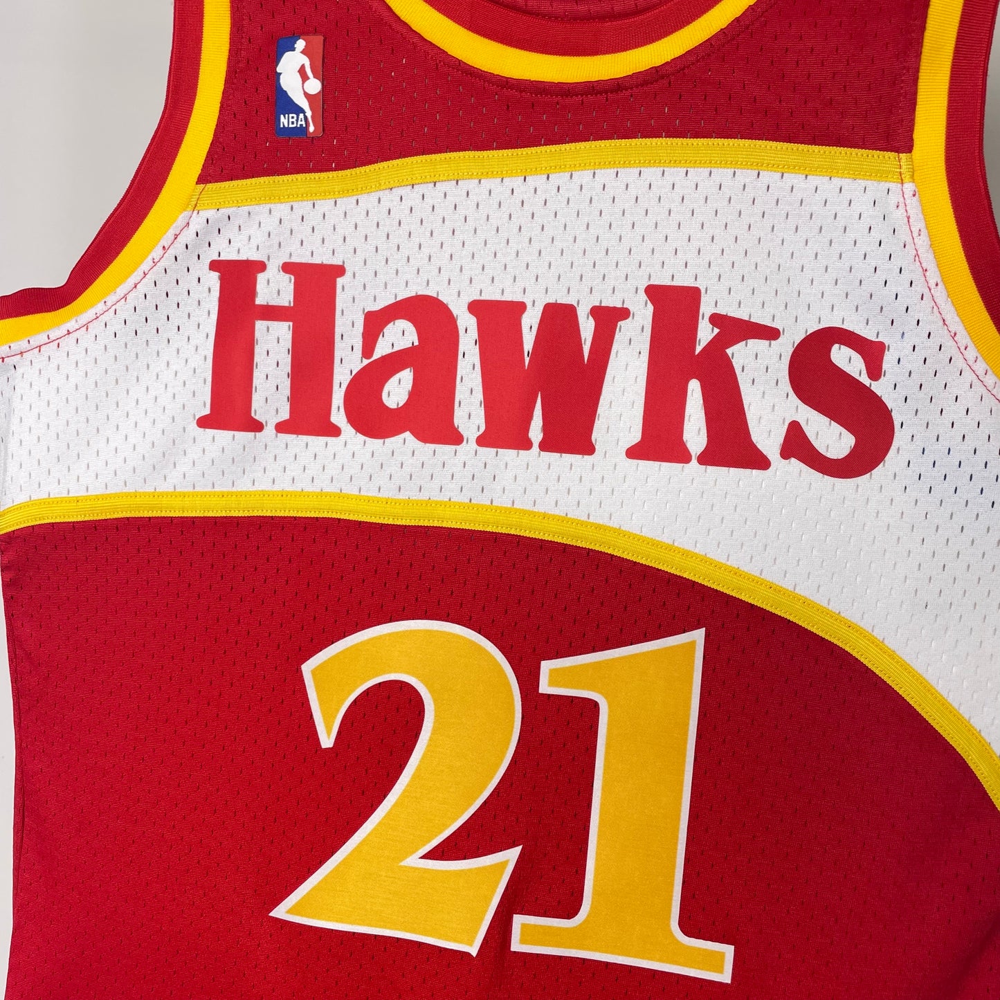 Atlanta Hawks Maglia Swingman Hardwood Classics di Mitchell & Ness