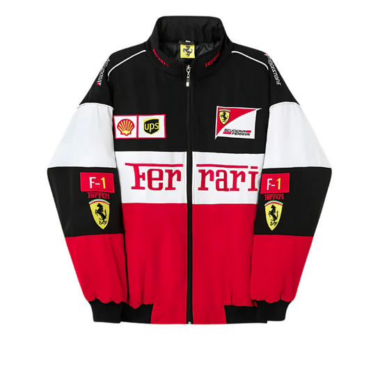 Ferrari Vintage Jacket - White and Red | Classic XI