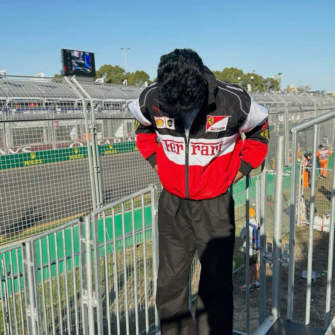 Ferrari Vintage Jacket - White and Red | Classic XI