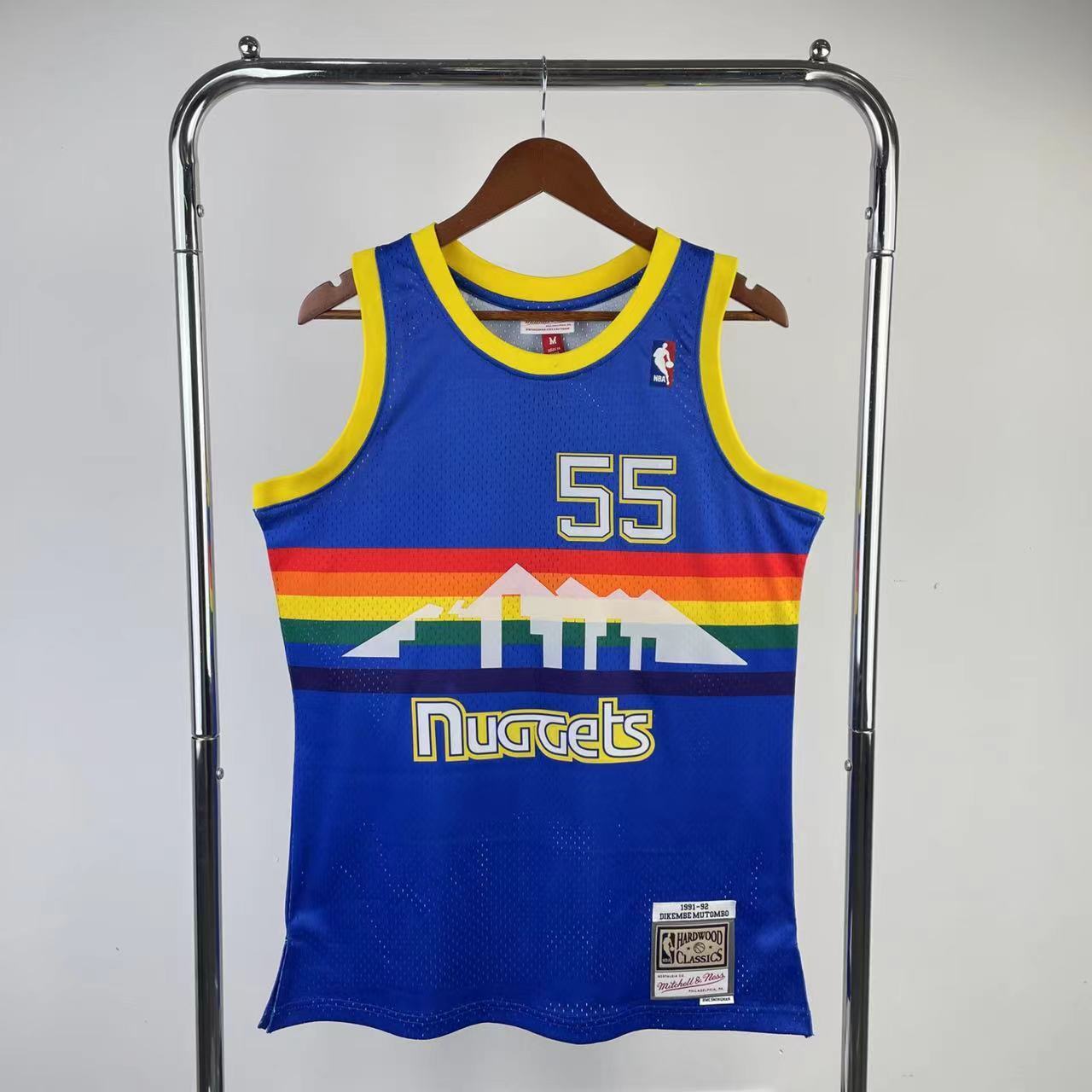 Denver Nuggets Hardwood Classics Road Swingman Jersey di Mitchell & Ness